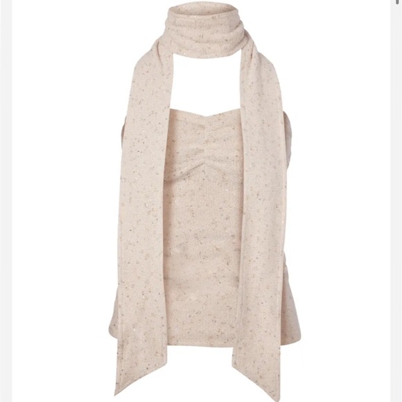 Asta Resort Sequin Strapless Top with Scarf - Picture 2 of 4